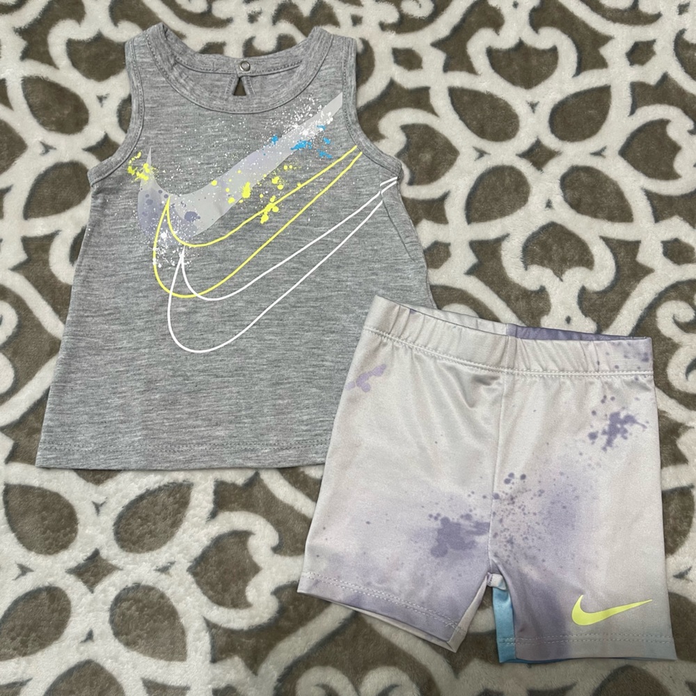 Nike 2Pc Tank & Biker Shorts